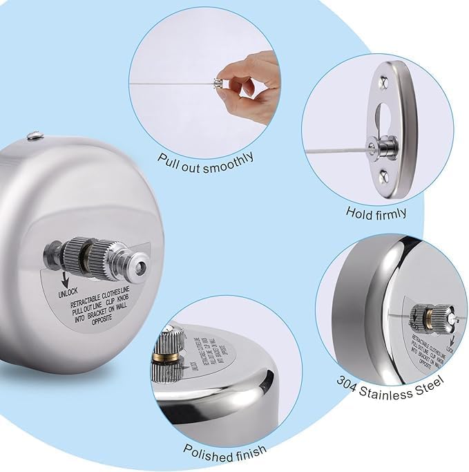 Retractable cloth rope