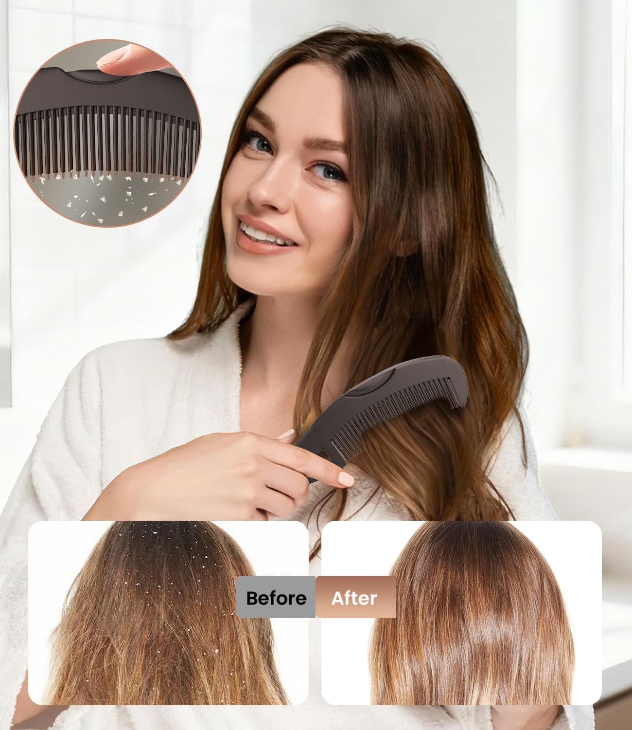 Dandruff cleaner comb