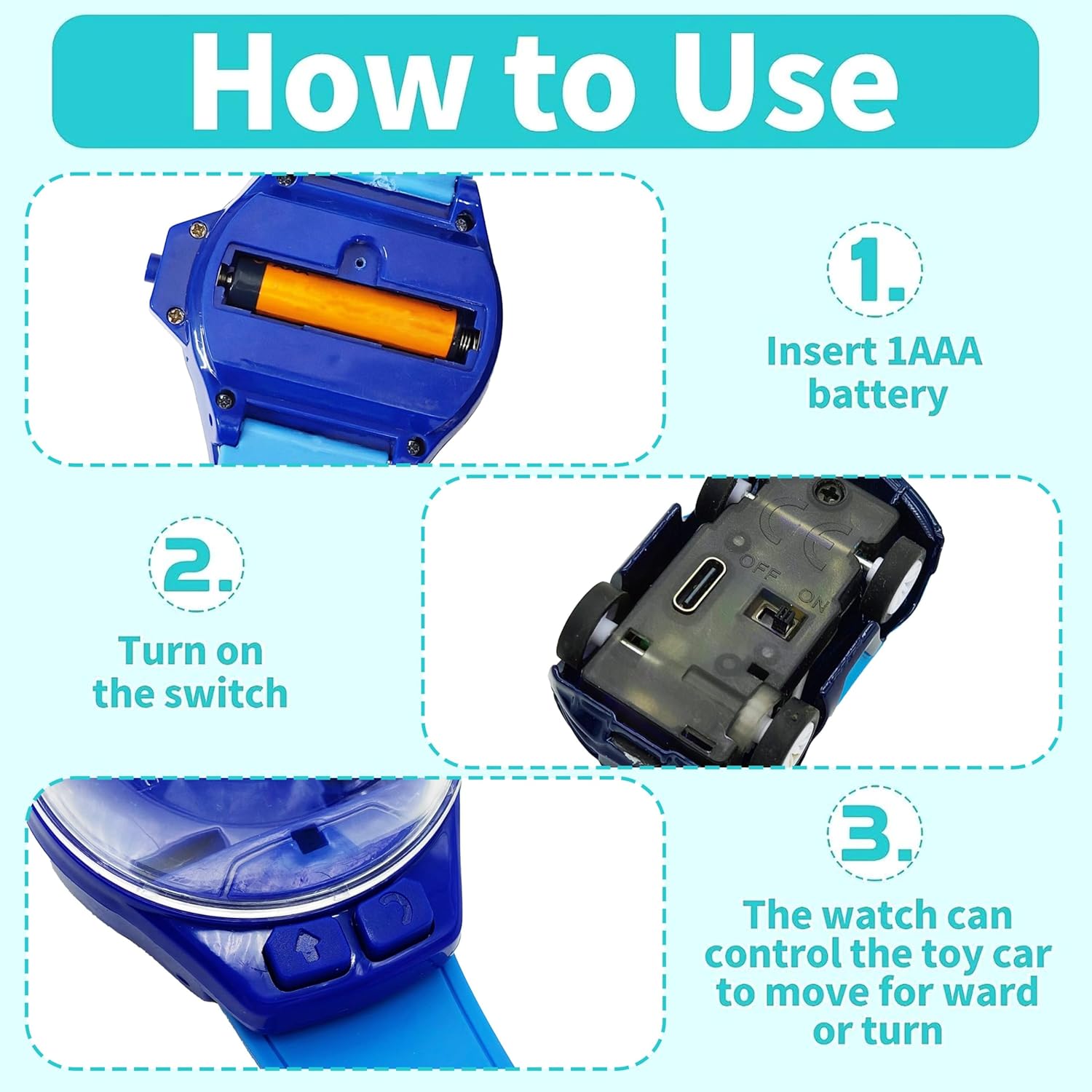 Remote watch car